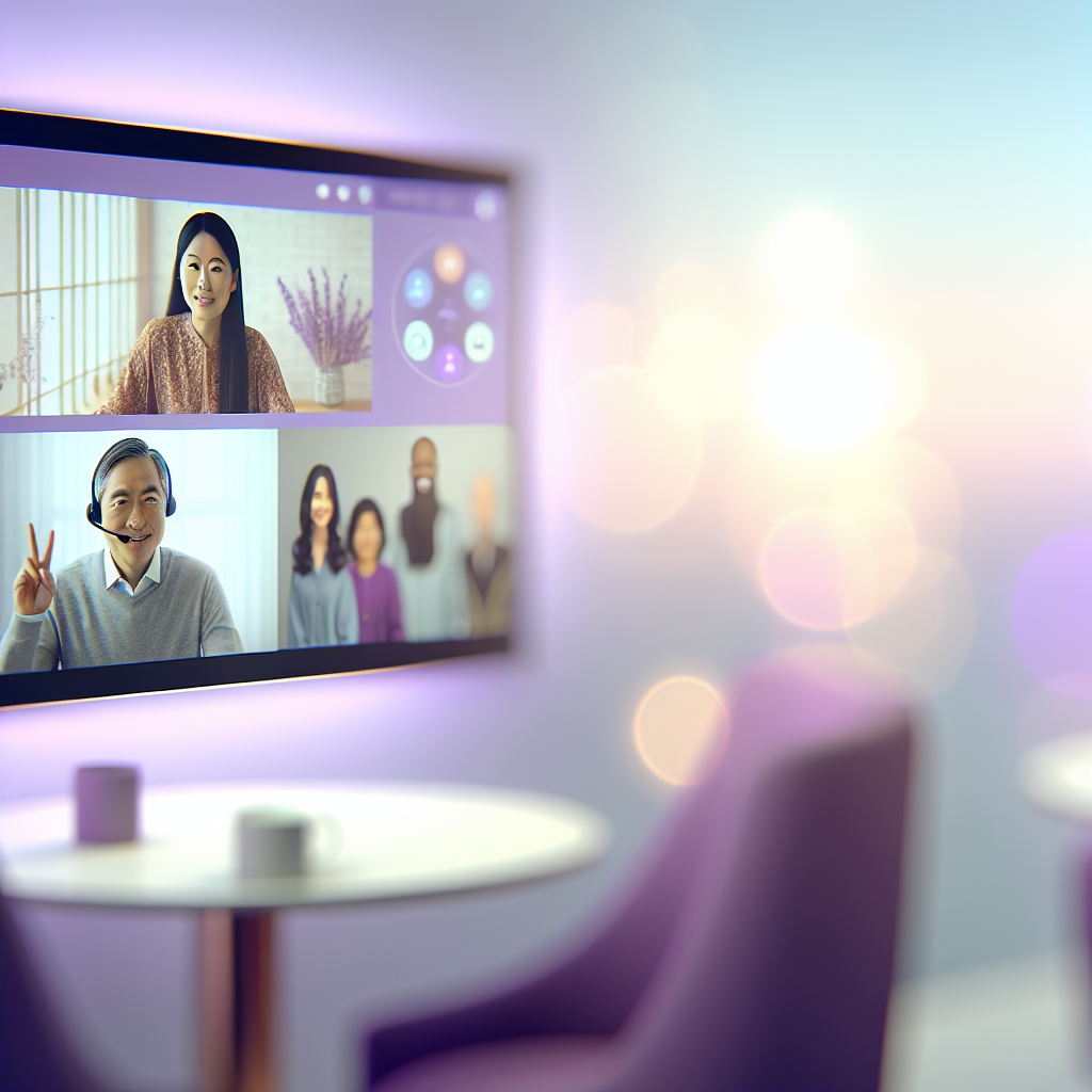 Conexión cultural a través de videollamadas.